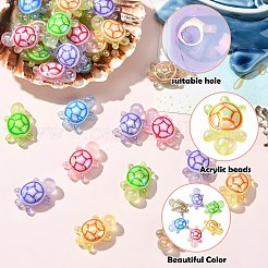 Непрозрачные акриловые бусины с УФ-покрытием OACR-CJC0006-27