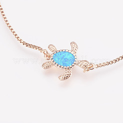 Регулируемые латунные браслеты Боло BJEW-L618-02RG-A