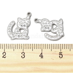 201 подвеска из нержавеющей стали со стразами STAS-V005-05P-01