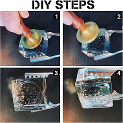 3 шт. 3-х стильная золотая латунная штамповочная головка&nbsp;DIY-OC0007-82D