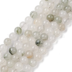Natural Quartz Beads Strands, Round, 8~8.5mm, Hole: 1mm, about 47pcs/strand, 15.08 inch(38.3cm)