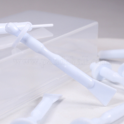 Bastoncini applicatore di cera in plastica per ceretta spatola in abs, abbassalingua, Alice Blue, 9x1.5cm