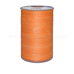 Cordon de polyester ciré, 6 pli, corail, 0.55mm, environ 38.27 yards (35 m)/rouleau