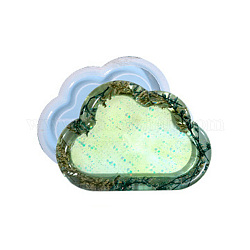 Moules en silicone de plateau d'affichage diy, moules de résine, nuage, 120x166x17mm