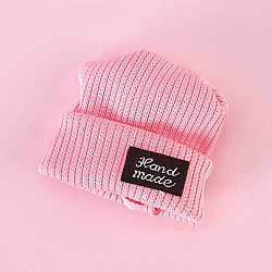 Cappello da bambola intrecciato in lana fatta a mano, forniture per bambole, roso, 50x50mm