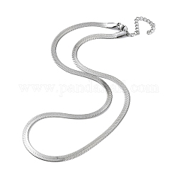Collares de cadena de espiga de 304 acero inoxidable, color acero inoxidable, 17.72~18.50 pulgada (45~47 cm)