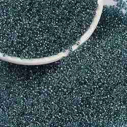 Miyuki runde Rocailles Perlen, japanische Saatperlen, (rr1824) Phantasie gefütterter silberner Himmel, 15/0, 1.5 mm, Bohrung: 0.7 mm, ca. 27777 Stk. / 50 g