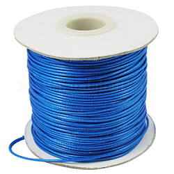 Koreanisch Gewachst Polyester-Schnur Wachsschnur Gewachste Kordel, Perlenschnur, Verdeck blau, 1.2 mm, ca. 185 Yards / Rolle
