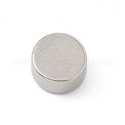 Flat Round Refrigerator Magnets, Office Magnets, Whiteboard Magnets, Durable Mini Magnets, Platinum, 5x2.5mm
