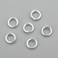 304 Edelstahl Ringe springen, offene Ringe springen, Silber, 15 Gauge, 8x1.5 mm, Innendurchmesser: 5.2 mm
