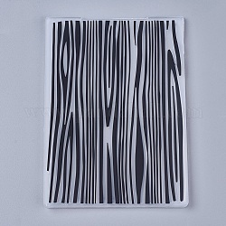 Tampon en plastique transparent transparent, pour scrapbooking bricolage / album photo décoratif, feuilles de timbres, texture d'écorce, noir, 14.6x10.5x0.3 cm