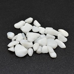 Perles de verre opaques, sans trou, 3~8x6~10mm, environ 3800 pcs/500 g