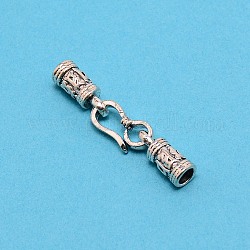 Zinc Alloy Hook and S-Hook Clasps, Suitable for Bracelet Braid Rope Tail Buckle, Cadmium Free & Lead Free, Antique Silver, 42mm
