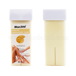 Frijoles de cera dura, depilación corporal, cera depilatoria de película caliente, amarillo claro, 14x5.2x2.1cm, peso neto: 100g