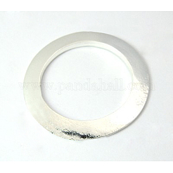Alloy Linking Rings, Circle Frames, Silver, 45x2mm, Hole: 32mm