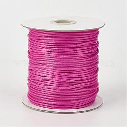 Eco-Friendly Korean Waxed Polyester Cord, Camellia, 2mm, about 90yards/roll(80m/roll)