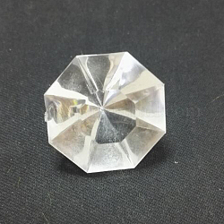アクリルラインストーン尖底カボション  多面カット  ダイヤモンド  透明  30.1x20mm