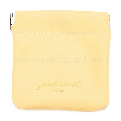 Женские сумки из искусственной кожи, квадратный, желтое шампанское, 8x8 см