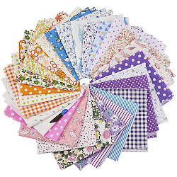Tissu en coton imprimé Gorgecraft, pour patchwork, couture de tissu au patchwork, matelassage, couleur mixte, 25x24 cm, 28sheets / set