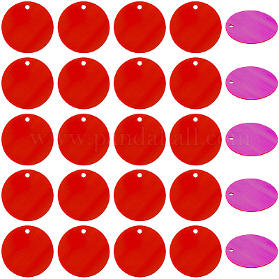 Подвески из пвх с пайетками KY-WH0083-009A-1