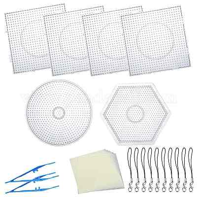 NEW Large Pegboards for Perler Bead Hama Fuse Beads Clear Square