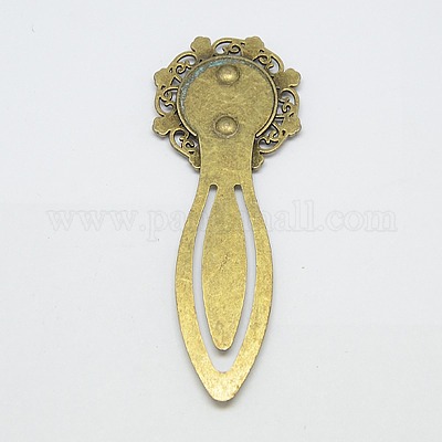 Тибетском стиле сеттинги закладки кабошон TIBE-S154-AB-NR-1