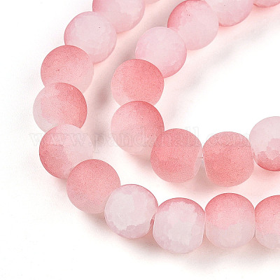 Стеклянные бусины кракле GLAA-N009-8mm-03-1