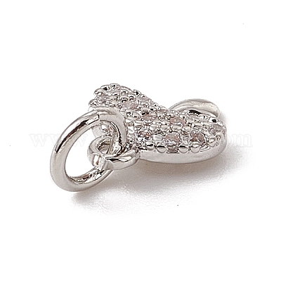 Латунные микро проложить кубического циркония подвески ZIRC-F132-19P-1