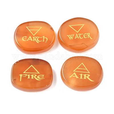 4 шт. 4 стиля натуральных украшений из сердолика G-F786-02D-02-1