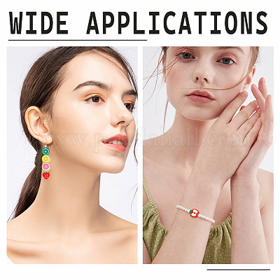 300 шт. 15 стильных аксессуара из полимерной глины ручной работы CLAY-GO0001-01-1