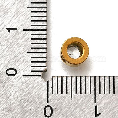 Бусины из нержавеющей стали 304 со стразами STAS-D310-05G-01-1