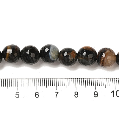 Нити бусин из натурального агата (окрашенного и нагретого) G-H066-B06-03-1