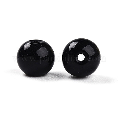 Непрозрачные однотонные стеклянные бусины GLAA-N007-10mm-A07-1