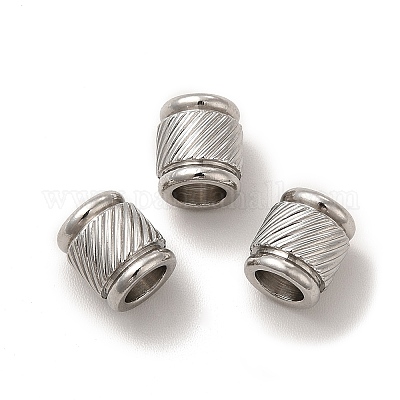 Европейские бусины из нержавеющей стали 201 STAS-M089-02P-1