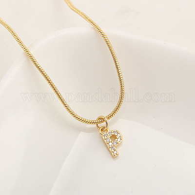 Латунный микропаве прозрачный кубический цирконий кулон начальные ожерелья FS-WGC46E8-16-1