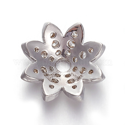 Латунь микро проложить кубический цирконий шарик ZIRC-E158-12P-1