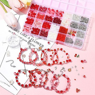 Наборы для изготовления браслетов из сплава эмали DIY-FS0007-51-1