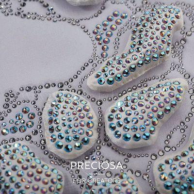 Preciosa® maxima crystal без горячей фиксации плоские камни Y-PRC-NSS12-23980-257-1