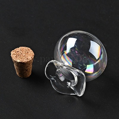 Счастливая сумка в форме стеклянной пробки бутылки орнамент AJEW-A039-02K-1