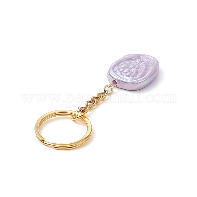 Акриловый кулон тюльпан брелок KEYC-JKC00483-1