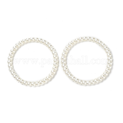 Кольца из искусственного жемчуга из акрила BJEW-D056-01-1