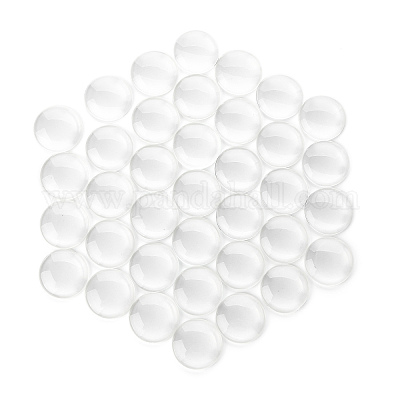 Прозрачные стеклянные кабошоны GGLA-YW0001-06B-1