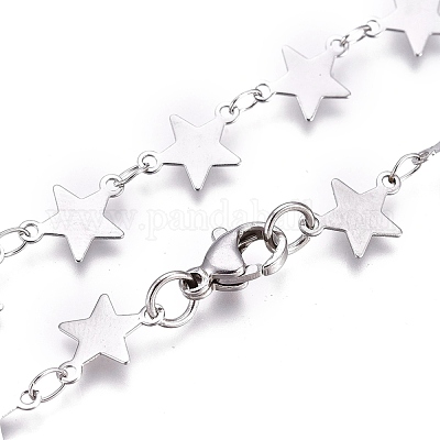 Не тускнеющие цепочки из нержавеющей стали марки 304 NJEW-L457-008P-1