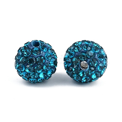 Pave disco бусины&nbsp;RB-Q195-10mm-229-1