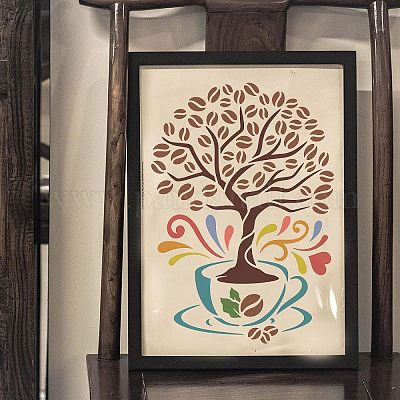 Большие пластиковые многоразовые шаблоны трафаретов для рисования DIY-WH0202-507-1