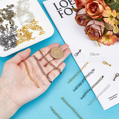 4 набор 4-х цветных железных наконечников с цепочкой FIND-ME0001-90-1