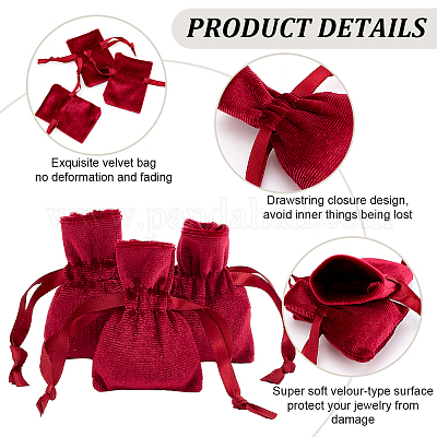 10 шт. бархатные мешочки для хранения TP-BBC0001-12A-01-1