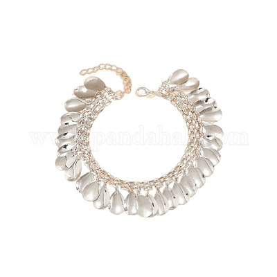 Женские браслеты на ногу из богемной латуни с каплевидными кисточками FS-WGD2946-02-1