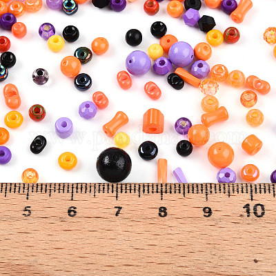 Стеклянные бусины на тему хэллоуина X-SEED-N007-13J-1