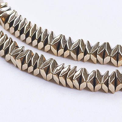 Chapelets d'hématite synthétique sans magnétique&nbsp;G-F562-V03-1